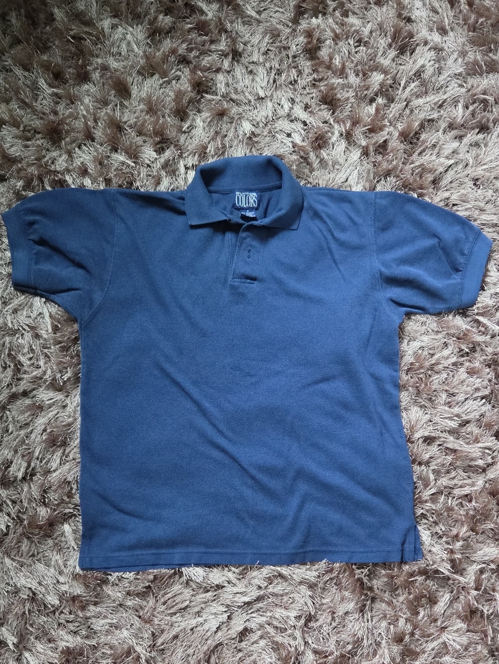 Blue Short Sleeve Collar Shirt
